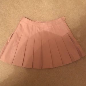 Pink forever 21 pleated skirt